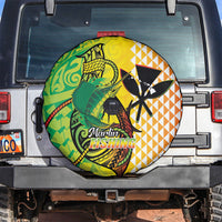 Hawaii Blue Marlin Fishing Spare Tire Cover Hawaiian Kanaka Kakau Reggae