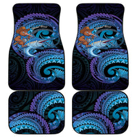 Personalised Blue Marlin Fishing New Zealand Car Mats NZ Kiwi Cowboy Born To Fish LT14 - Polynesian Pride