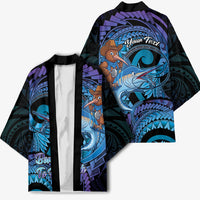 Personalised Blue Marlin Fishing New Zealand Kimono NZ Kiwi Cowboy Born To Fish