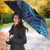 Personalised Blue Marlin Fishing New Zealand Umbrella NZ Kiwi Cowboy Born To Fish