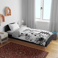 Japan And Hawaii Bedding Set Sakura Koi Fish Hawaiian Lei Kanaka - Polynesian Pride