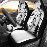 Japan And Hawaii Car Seat Cover Sakura Koi Fish Hawaiian Lei Kanaka - Polynesian Pride