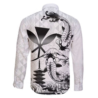 Japan And Hawaii Family Matching Off The Shoulder Long Sleeve Dress and Hawaiian Shirt Sakura Koi Fish Hawaiian Lei Kanaka - Polynesian Pride