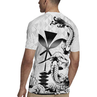 Japan And Hawaii Rugby Jersey Sakura Koi Fish Hawaiian Lei Kanaka - Polynesian Pride