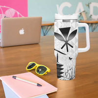 Japan And Hawaii Tumbler With Handle Sakura Koi Fish Hawaiian Lei Kanaka - Polynesian Pride