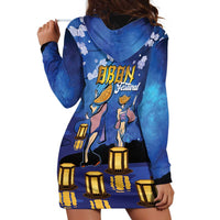 Japan Obon Festival Hoodie Dress Sakura Lanterns With Bon Dance - Polynesian Pride