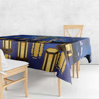 Japan Obon Festival Tablecloth Sakura Lanterns With Bon Dance - Polynesian Pride