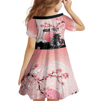 Personalised Japan Samurai Warrior Family Matching Tank Maxi Dress and Hawaiian Shirt Japanese Cherry Blossom Polynesian Pattern - Polynesian Pride