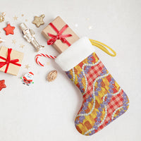 Hawaii Kahili Palaka Motifs Christmas Stocking Hawaiian Honohono Pikake Lei LT14 - Polynesian Pride