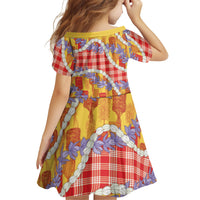 Hawaii Kahili Palaka Motifs Family Matching Puletasi and Hawaiian Shirt Hawaiian Honohono Pikake Lei LT14 - Polynesian Pride