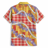 Hawaii Kahili Palaka Motifs Hawaiian Shirt Hawaiian Honohono Pikake Lei LT14 - Polynesian Pride