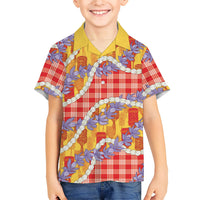 Hawaii Kahili Palaka Motifs Hawaiian Shirt Hawaiian Honohono Pikake Lei LT14 - Polynesian Pride
