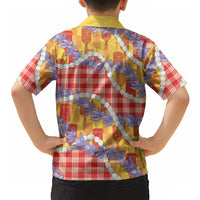 Hawaii Kahili Palaka Motifs Hawaiian Shirt Hawaiian Honohono Pikake Lei LT14 - Polynesian Pride