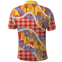 Hawaii Kahili Palaka Motifs Polo Shirt Hawaiian Honohono Pikake Lei LT14 - Polynesian Pride