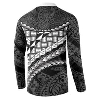 Hawaii Lauhala Tattoo Button Sweatshirt Hawaiian Hala Leaf Weaving