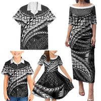 Hawaii Lauhala Tattoo Family Matching Puletasi and Hawaiian Shirt Hawaiian Hala Leaf Weaving LT14 - Polynesian Pride