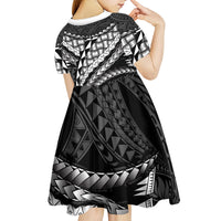 Hawaii Lauhala Tattoo Kid Short Sleeve Dress Hawaiian Hala Leaf Weaving LT14 - Polynesian Pride
