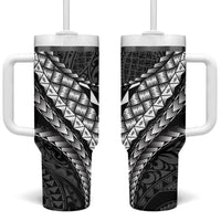Hawaii Lauhala Tattoo Tumbler With Handle Hawaiian Hala Leaf Weaving
