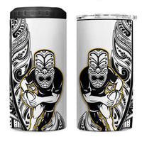 New Zealand Silver Fern Rugby 4 in 1 Can Cooler Tumbler All Black Maori Version White