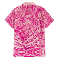 Beige Gradient Polynesia Family Matching Short Sleeve Bodycon Dress and Hawaiian Shirt Hawaiian Tribal Hammerhead Shark Tattoo LT14 - Polynesian Pride