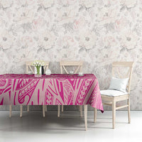 Beige Gradient Polynesia Tablecloth Hawaiian Tribal Hammerhead Shark Tattoo