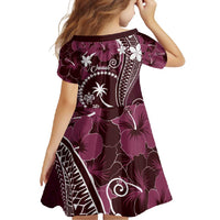 FSM Chuuk Family Matching Off Shoulder Maxi Dress and Hawaiian Shirt Turtle Tropical Flowers Polynesian - Pink LT14 - Polynesian Pride