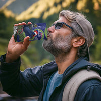 Personalized New Zealand Pukeko Christmas 4 in 1 Can Cooler Tumbler Meri Kirihimete Taniko Ponga Koru Blue - Polynesian Pride