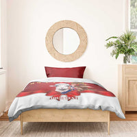 Personalized New Zealand Sheep Christmas Bedding Set Hipi Meri Kirihimete Silver Fern Xmas Tree - Polynesian Pride