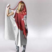 Personalized New Zealand Sheep Christmas Hooded Blanket Hipi Meri Kirihimete Silver Fern Xmas Tree - Polynesian Pride