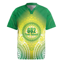 Cook Islands 682 Rugby Jersey Kuki 'Airani Area Code Proud LT14 Green - Polynesian Pride