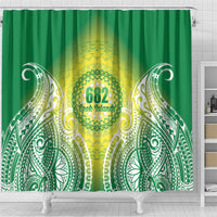 Cook Islands 682 Shower Curtain Kuki 'Airani Area Code Proud LT14 - Polynesian Pride