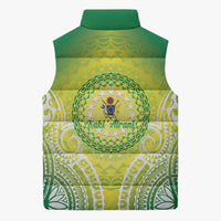 Cook Islands 682 Sleeveless Puffer Jacket Kuki 'Airani Area Code Proud LT14 - Polynesian Pride