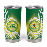 Cook Islands 682 Tumbler Cup Kuki 'Airani Area Code Proud LT14 Green - Polynesian Pride