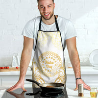 Cook Islands Gospel Day Apron Happy Nuku Day Tiare Maori Gold LT14 - Polynesian Pride