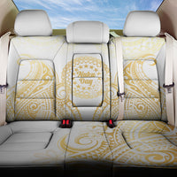 Cook Islands Gospel Day Back Car Seat Cover Happy Nuku Day Tiare Maori Gold LT14 One Size Gold - Polynesian Pride