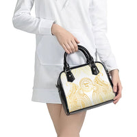 Cook Islands Gospel Day Shoulder Handbag Happy Nuku Day Tiare Maori Gold LT14 - Polynesian Pride