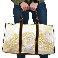 Cook Islands Gospel Day Travel Bag Happy Nuku Day Tiare Maori Gold LT14 Gold - Polynesian Pride