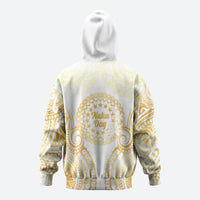 Cook Islands Gospel Day Zip Hoodie Happy Nuku Day Tiare Maori Gold LT14 - Polynesian Pride