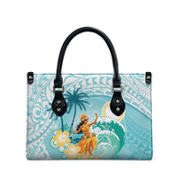 Ura Cook Islands Leather Bag Kuki 'Airani Traditional Dance Tropical Vibes LT14 - Polynesian Pride