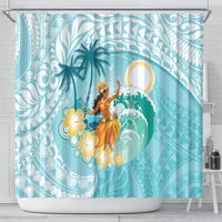 Ura Cook Islands Shower Curtain Kuki 'Airani Traditional Dance Tropical Vibes LT14 - Polynesian Pride