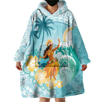 Ura Cook Islands Wearable Blanket Hoodie Kuki 'Airani Traditional Dance Tropical Vibes
