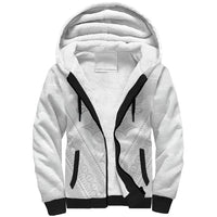 Peniamina Gospel Day Niue Sherpa Hoodie Cross Dove Hiapo Pattern White LT14 Unisex White - Polynesian Pride