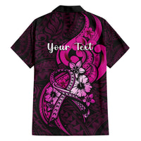 personalised-polynesia-breast-cancer-awareness-family-matching-off-shoulder-maxi-dress-and-hawaiian-shirt-think-pink-polynesian-ribbon-black-version