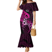 personalised-polynesia-breast-cancer-awareness-mermaid-dress-think-pink-polynesian-ribbon-black-version