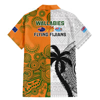 Fiji And Australia Rugby Family Matching Mermaid Dress and Hawaiian Shirt 2023 World Cup Aboriginal Mix Tapa Pattern LT14 - Polynesian Pride