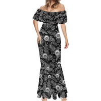 Hawaii Christmas Mermaid Dress Tropical Style With Coat Of Arms LT14 - Polynesian Pride