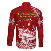 Personalised Tonga King Tupou I Day Family Matching Puletasi Dress and Hawaiian Shirt Tongan Ngatu Pattern With Crown LT14 - Polynesian Pride