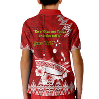 Personalised Tonga King Tupou I Day Kid Polo Shirt Tongan Ngatu Pattern With Crown LT14 - Polynesian Pride