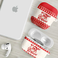Red Mele Kalikimaka Hawaii AirPods Case Funny Ho Ho Ho Santa Shaka - Polynesian Pride