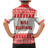 Red Mele Kalikimaka Hawaii Family Matching Mermaid Dress and Hawaiian Shirt Funny Ho Ho Ho Santa Shaka LT14 - Polynesian Pride